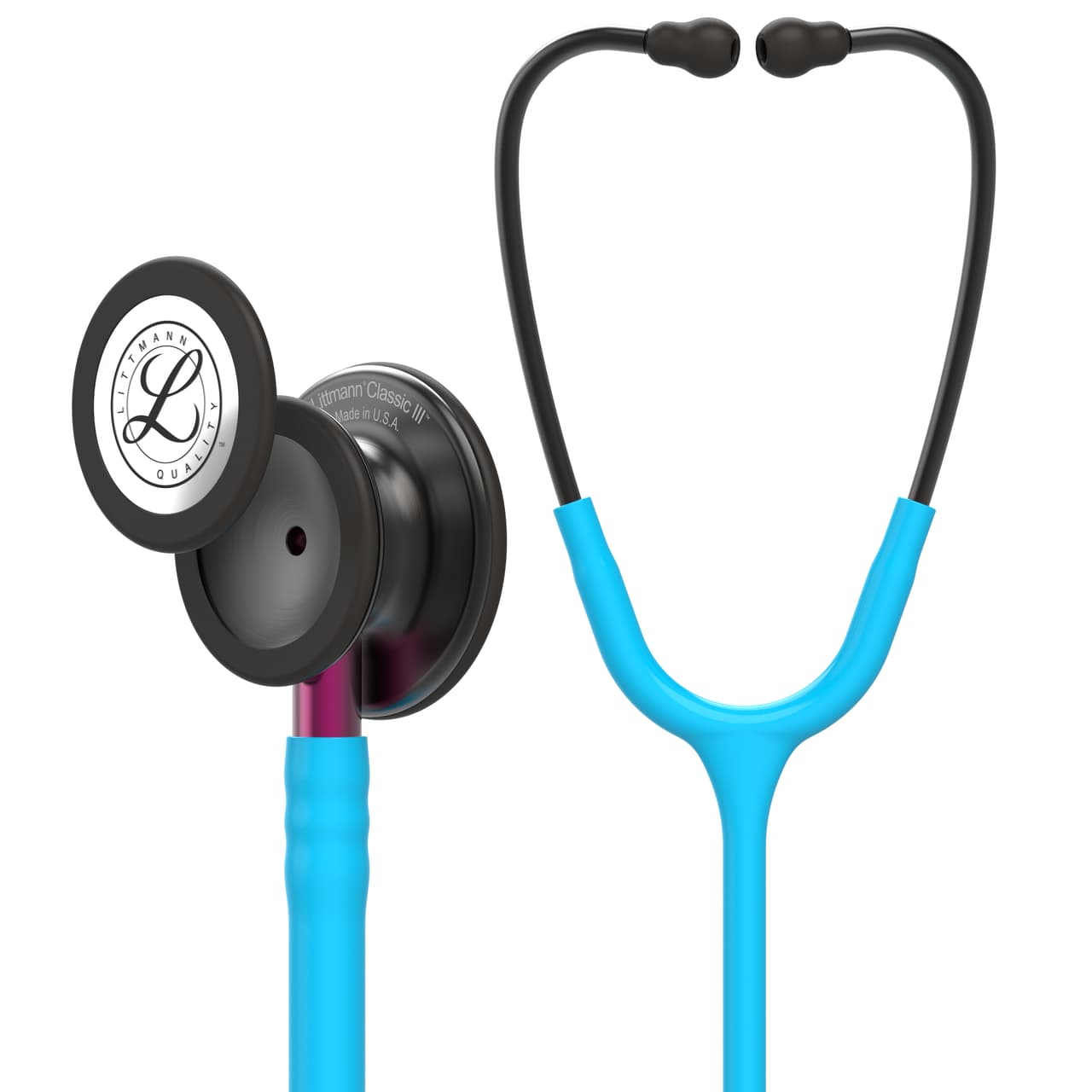 Littmann Classic III stethoscope in Smoke Turquoise Pink